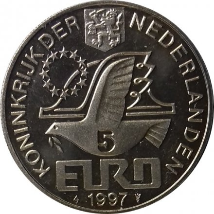 Нидерланды 5 евро 1997 год - Питер Корнелисзон Хофт