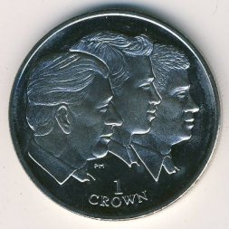 Остров Мэн 1 крона 2008 год - Королевская семья