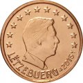 Люксембург 1 евроцент 2015 год - Великий герцог Люксембурга Анри UNC