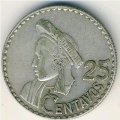 Гватемала 25 сентаво 1963 год