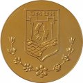 Настольная медаль &quot;Борцам за власть Советов. Омск 1716&quot; d-82 мм (в коробке)