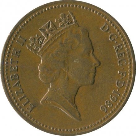 Великобритания 1 пенни 1986 год - Герса