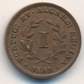 Мозамбик 1 реал 1853 год
