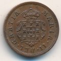 Мозамбик 1 реал 1853 год