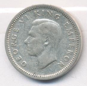 Новая Зеландия 3 пенса 1941 год