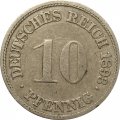 Германия 10 пфеннигов 1893 год (F)
