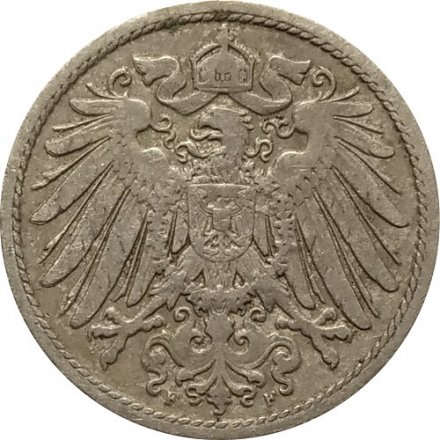 Германия 10 пфеннигов 1893 год (F)