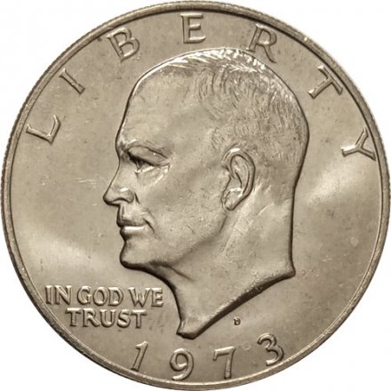 США 1 доллар 1973 год - Доллар Эйзенхауэра (D)