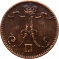Финляндия 1 пенни 1888 год - Александр III - XF
