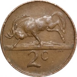 ЮАР 2 цента 1981 год
