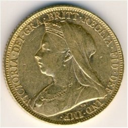 Великобритания 1 соверен 1899 год