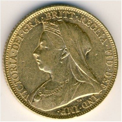 Великобритания 1 соверен 1899 год