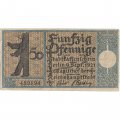 Германия (нотгельд) 50 пфеннигов 1921 год - Серия &quot;Районы Берлина&quot;. Переход к Штралауэр-фишцугу 1825 г (вид 5) - VF