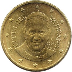 Ватикан 50 евроцентов 2014 год - Бенедикт XVI