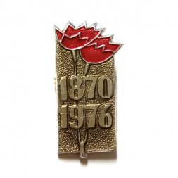 Значок 1870-1976. Гвоздики (ошибка в дате)
