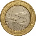 Великобритания 2 фунта 2012 год - Передача Олимпиады в Рио