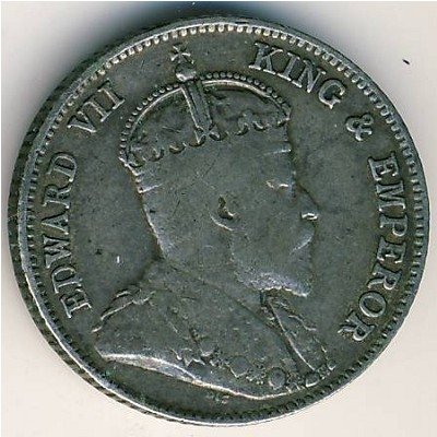 Гонконг 10 центов 1904 год - Эдуард VII