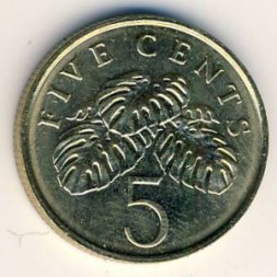 Сингапур 5 центов 2010 год