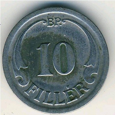 Венгрия 10 филлеров 1942 год