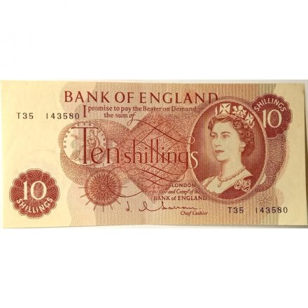 Великобритания 10 шиллингов 1962 - 1966 год - XF