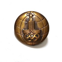 Значок Олимпиада-80. Эмблема, тяжелый