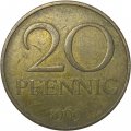 ГДР 20 пфеннигов 1969 год