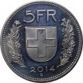 Швейцария 5 франков 2014 год - Вильгельм Телль