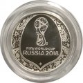 Памятная медаль (жетон) Чемпионат мира по футболу FIFA 2018 Россия. Гознак, серебро СПМД