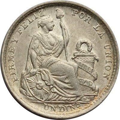 Перу 1 динеро 1911 год