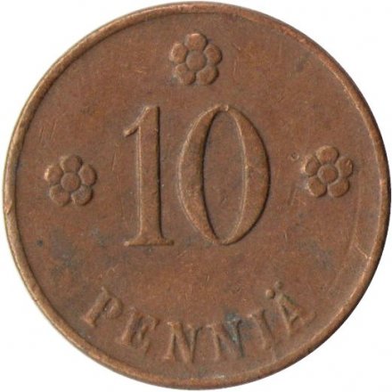 Финляндия 10 пенни 1921 год