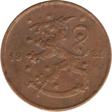 Финляндия 10 пенни 1921 год
