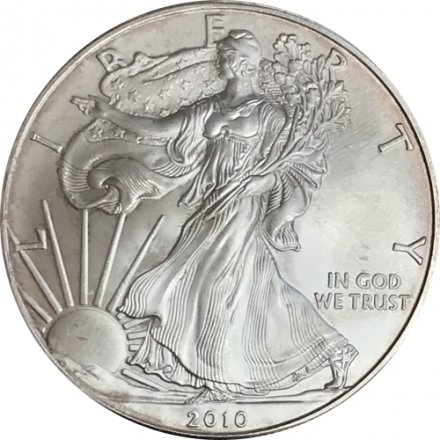 США 1 доллар 2010 год - Шагающая свобода (без отметки МД)  