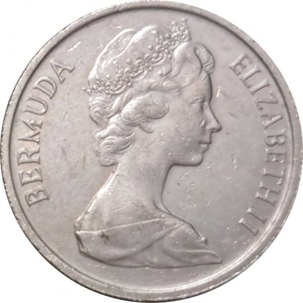 Бермудские острова 25 центов 1985 год
