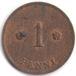 Финляндия 1 пенни 1921 год