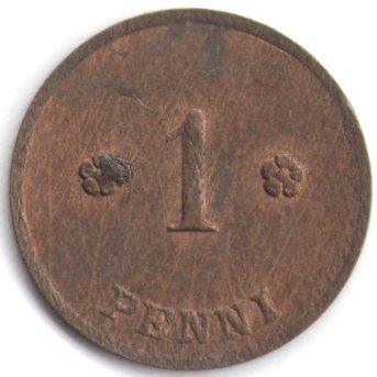 Финляндия 1 пенни 1921 год
