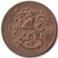 Финляндия 1 пенни 1921 год