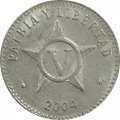 Куба 5 сентаво 2004 год (римская цифра)