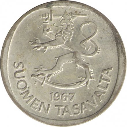 Финляндия 1 марка 1967 год