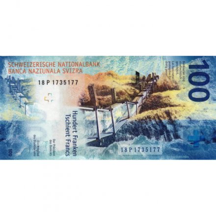 Швейцария 100 франков 2018 год  - Суоне - UNC