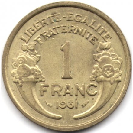 Франция 1 франк 1931 год