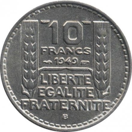 Франция 10 франков 1949 год (B)