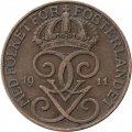 Швеция 5 эре 1911 год