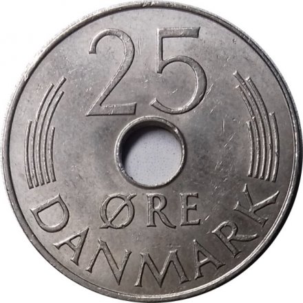 Дания 25 эре 1979 год - Королева Маргрете II