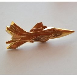 Знак Самолет МИГ-31 (золотистый)