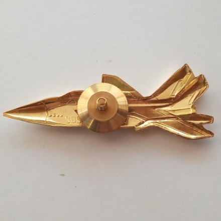 Знак Самолет МИГ-31 (золотистый)