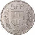 Швейцария 5 франков 2005 год