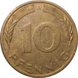 ФРГ 10 пфеннигов 1994 год (A)