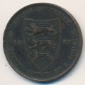 Джерси 1/24 шиллинга 1877 год
