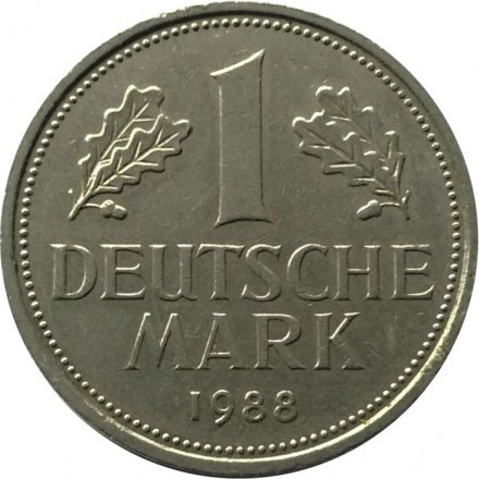 ФРГ 1 марка 1988 год (G)