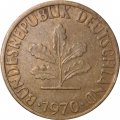 ФРГ 5 пфеннигов 1970 год - G